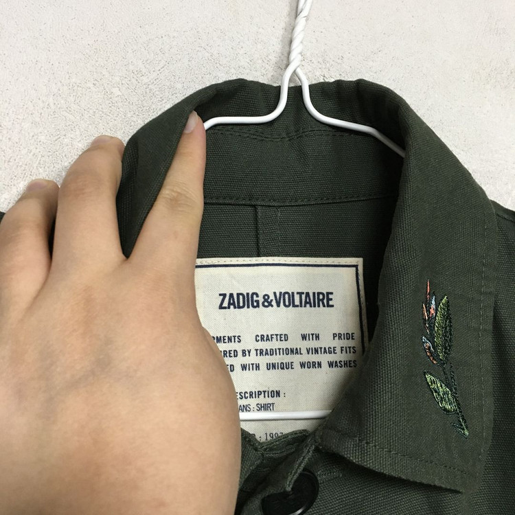 쟈딕앤볼테르 자수 야상 롱 자켓 S 이미지