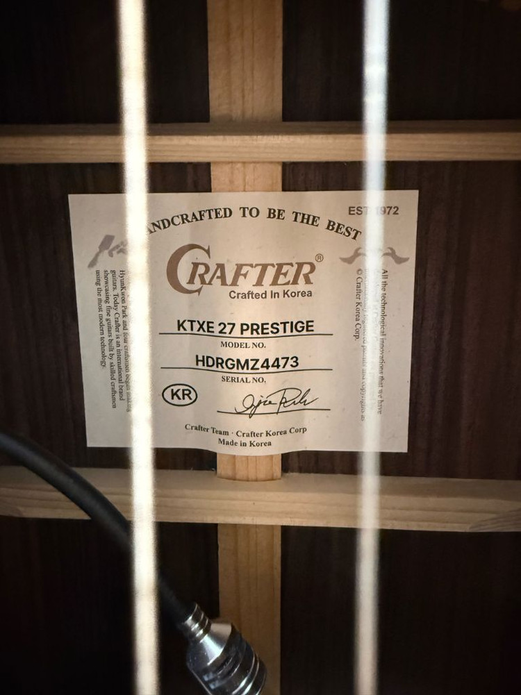크래프터 KTXE-27 Prestige 어쿠스틱 기타 판매합니다 이미지