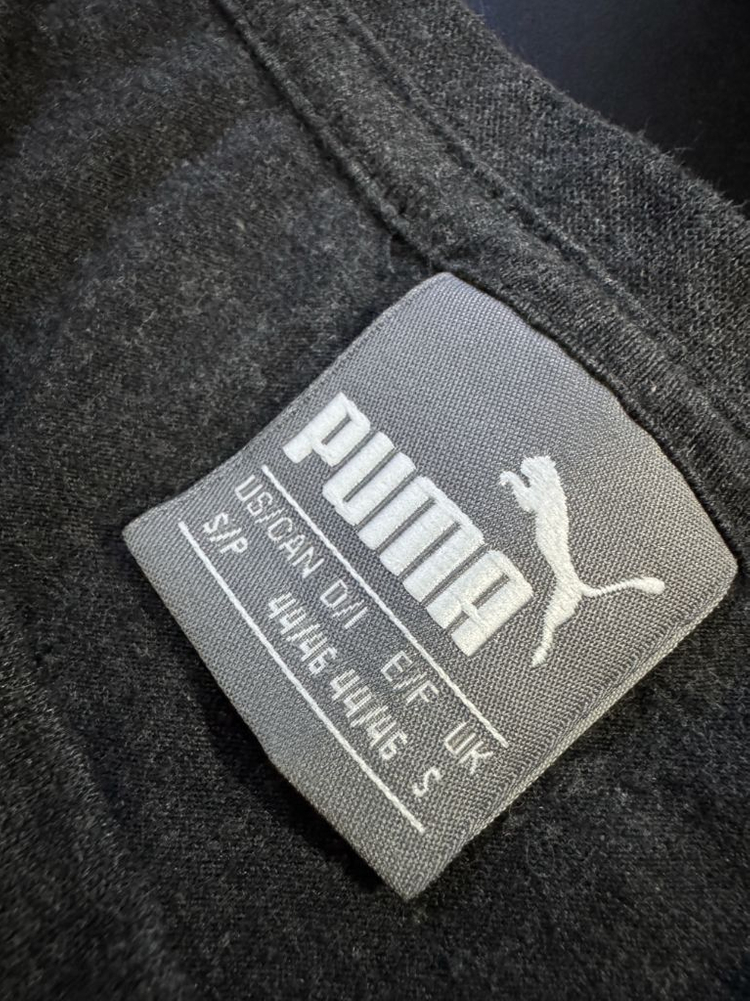 공용!! 푸마 Puma 빅 로고 코튼 혼방 반팔 티셔츠 S ~ M 차콜 이미지