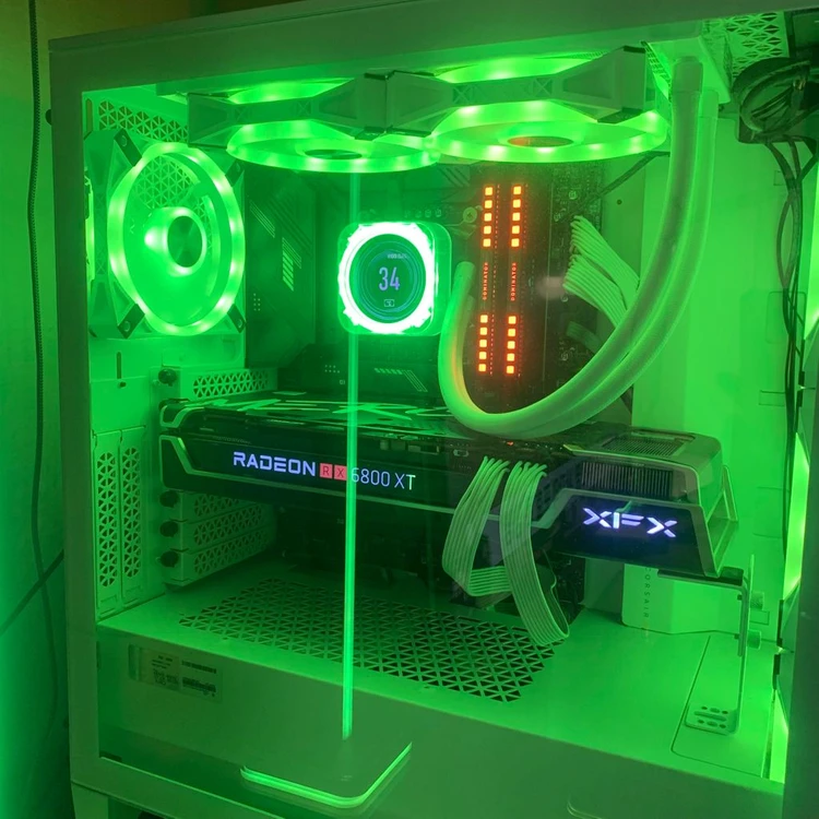 커세어 4000D QL 화이트 PC 케이스, 파워, 수냉쿨러, LCD키트 등 이미지