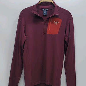 ARCTERYX 아크테릭스 로 LT 집 넥 티셔츠 / 남 M 버건디 이미지