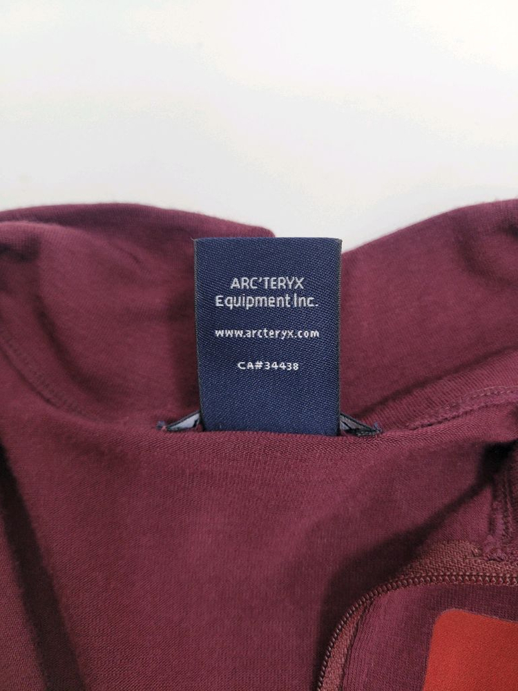 ARCTERYX 아크테릭스 로 LT 집 넥 티셔츠 / 남 M 버건디 이미지