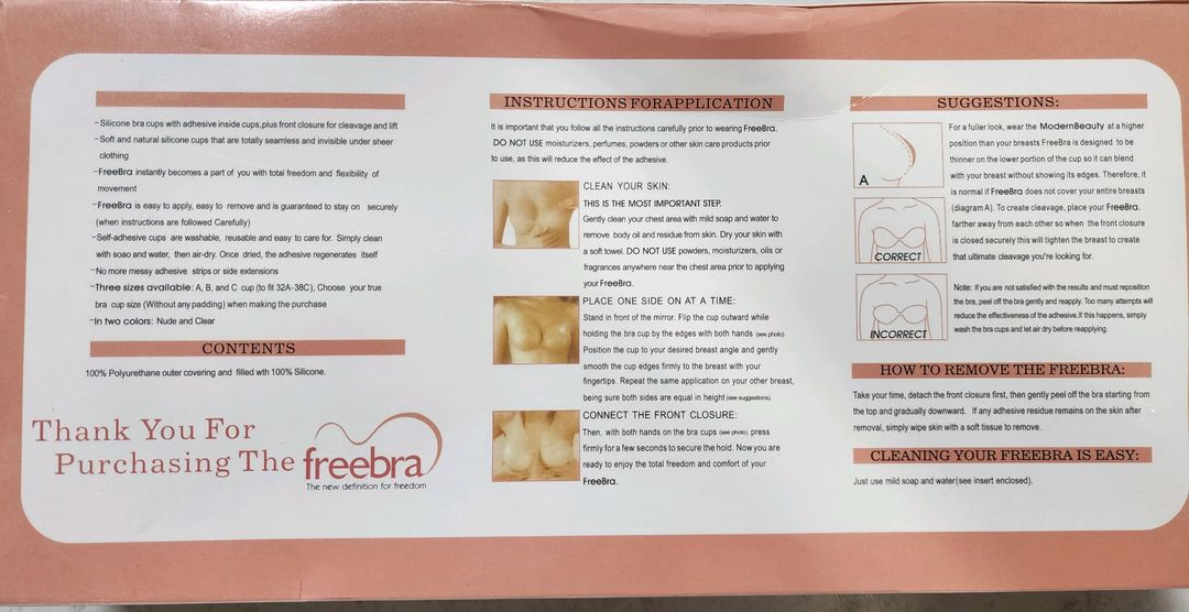freebra 누브라 (누드톤 실리콘 브라 패드) 이미지