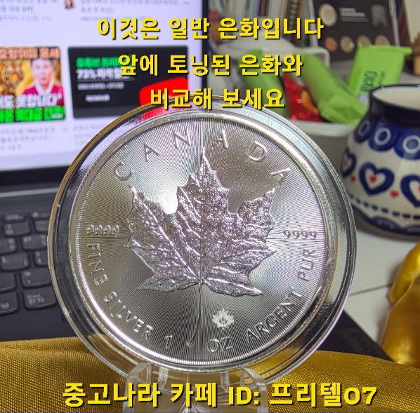 [토닝한 은화] 수집 가치가 충분한 토닝된 캐나다 메이플 리프 1온스 은화 작품 팔아요~ 이미지
