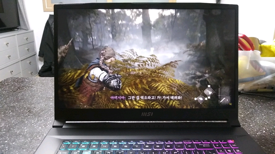 MSI GF76 최신 AI R7 게이밍 노트북/램32G,RTX4060 이미지