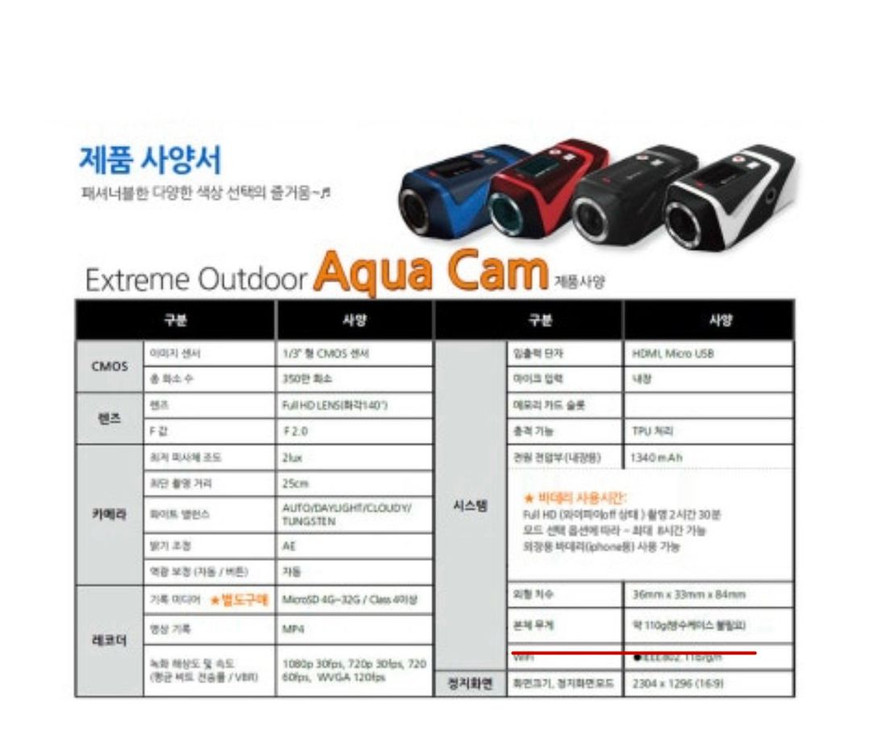 블랙박스 배달용 레져용 액션캠 풀HD 방수5M 거치대 포함 이미지