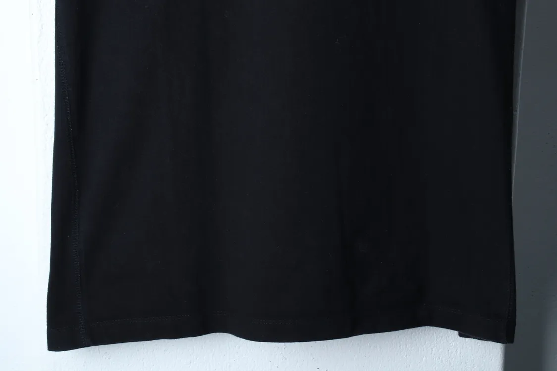 (L-2XL) 메종미네드 반팔 티셔츠 오버핏 블랙 이미지