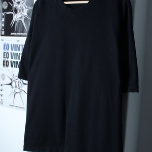 (XL-2XL) 자라 반팔 티셔츠 빅사이즈 블랙 무지 이미지