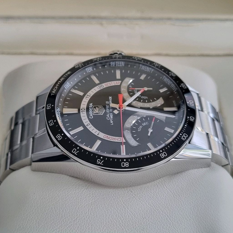 태그호이어 까레라 칼리버 S 랩타이머 쿼츠 43mm CV7A10(공식 오버홀) 이미지