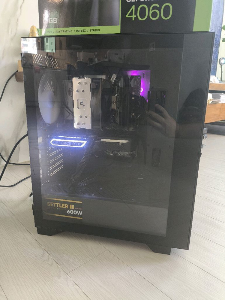 7500f 4060 32Gb 1TB 괴물 게이밍 PC 데스크탑 이미지