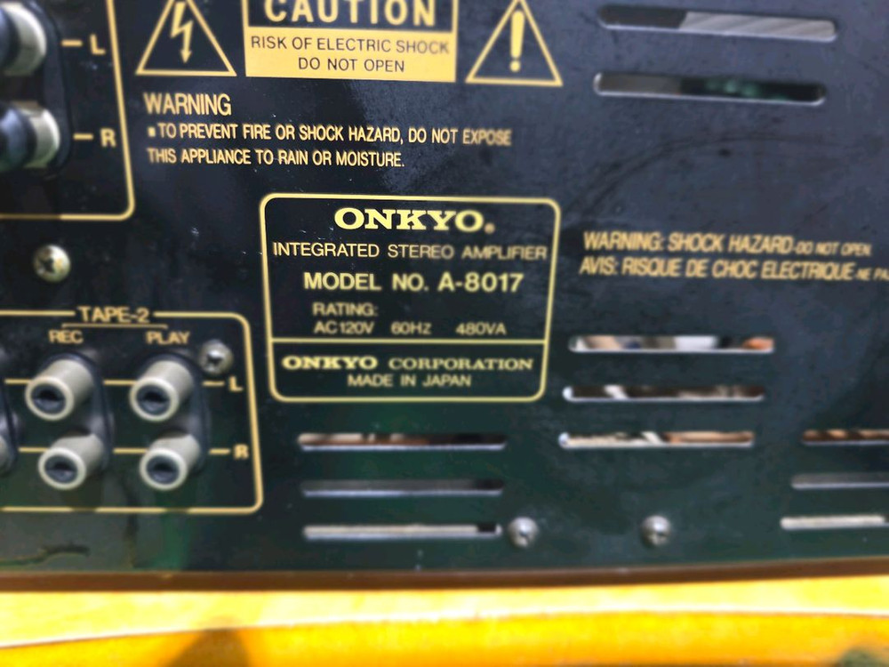 온쿄(ONKYO) A-8017 인티앰프 민트급 이미지