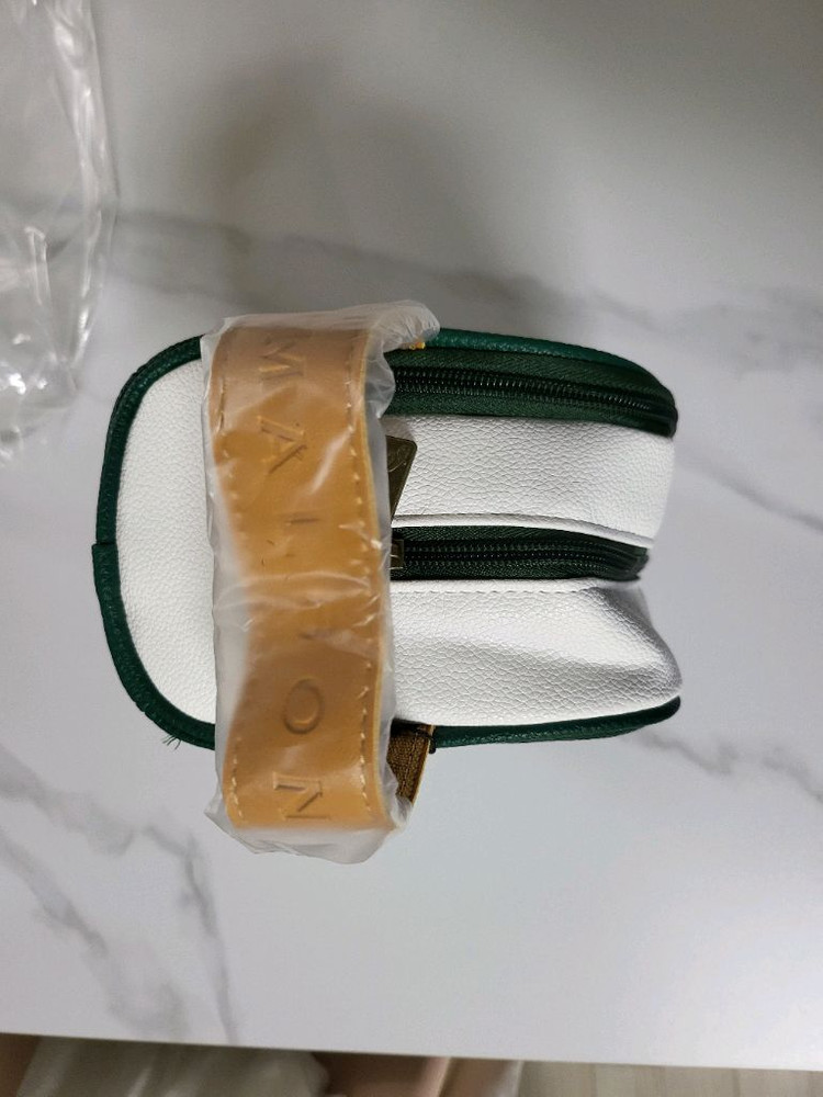 말본 파우치 새상품팝니다 그린, 화이트 2종류 손가방 볼가방 이미지