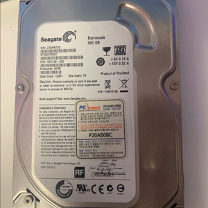 씨게이트 sata hdd 500gb 팝니다 이미지