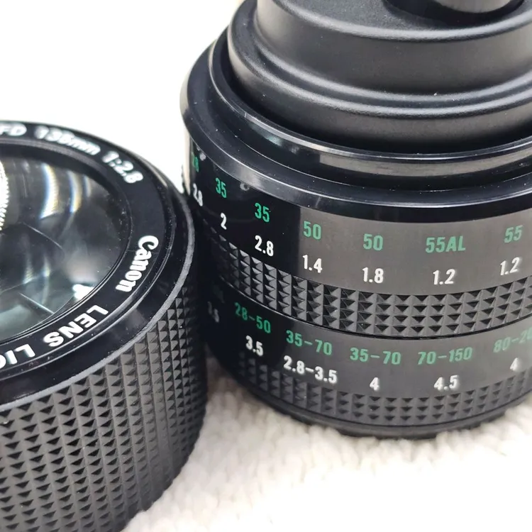 캐논 FD 135mm 렌즈형 가스 라이터 루페 겸용 필름카메라 필카 이미지
