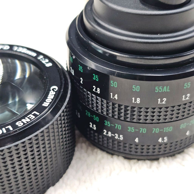 캐논 FD 135mm 렌즈형 가스 라이터 루페 겸용 필름카메라 필카 이미지