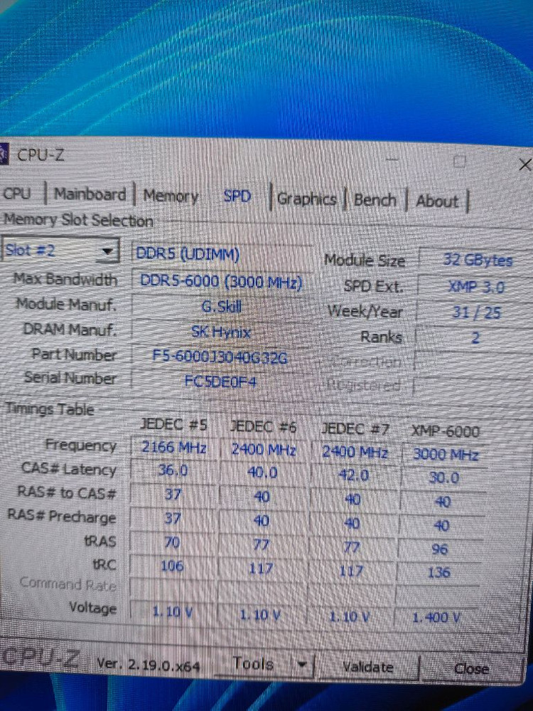 ddr5 데스크탑 램 32g 2개 팝니다 64g 이미지