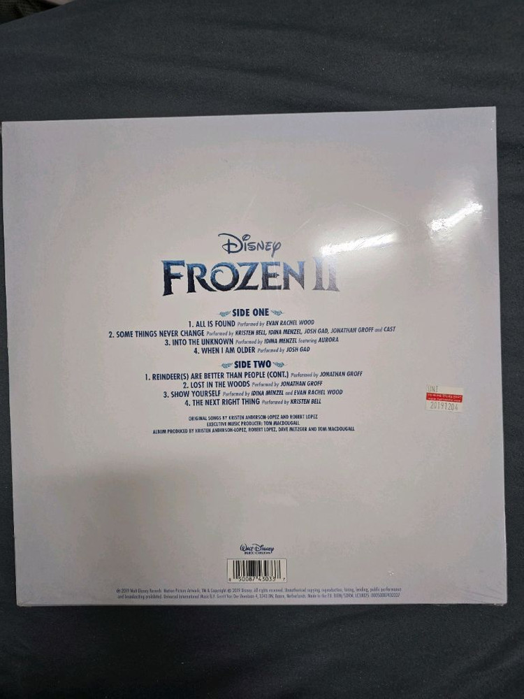 frozen 2 겨울왕국 2 LP 블루컬러 blue vinyl 미개봉 이미지