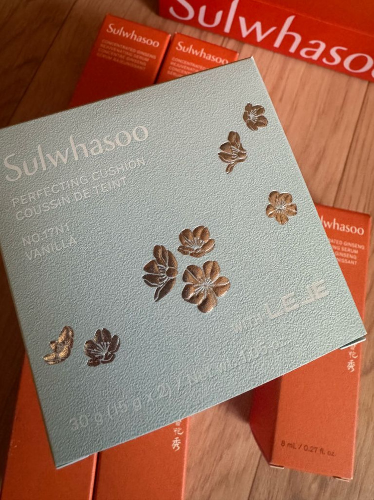 설화수 LEJE 콜라보 쿠션 팩트+자음생 캡슐세럼 8ml*5 이미지