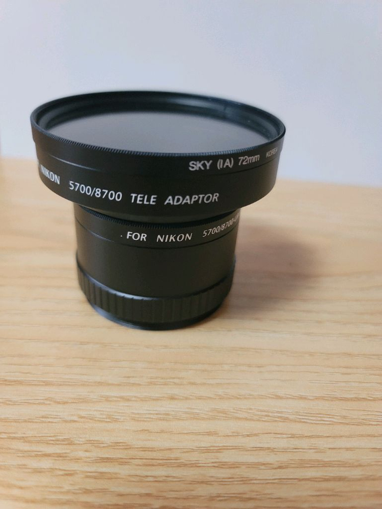 72mm 망원렌즈 어댑터 니콘 5700/8700 - 이미지
