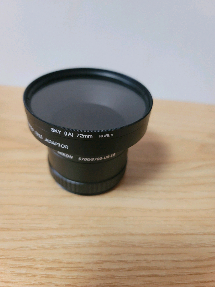 72mm 망원렌즈 어댑터 니콘 5700/8700 - 이미지