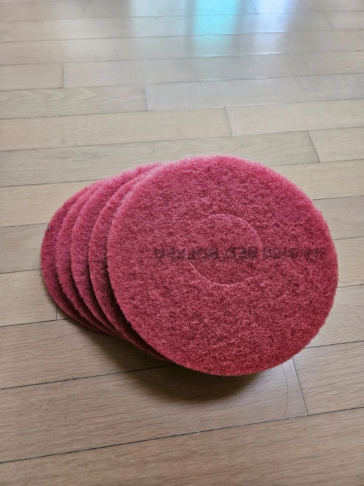 10인치 빨강 마루광택기패드 돌돌이패드 플로어패드 팝니다 개당 이미지