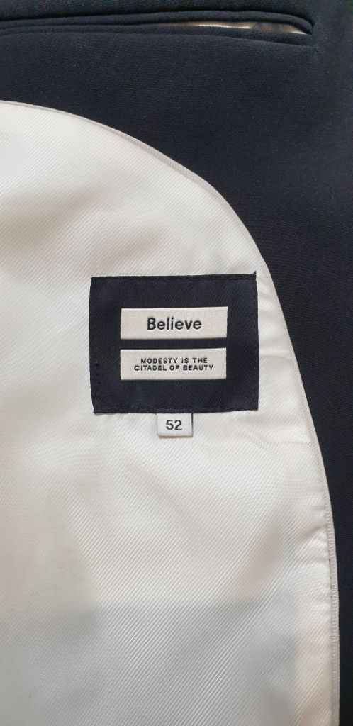 Believe 남성 블레이저 자켓 52 블랙 이미지