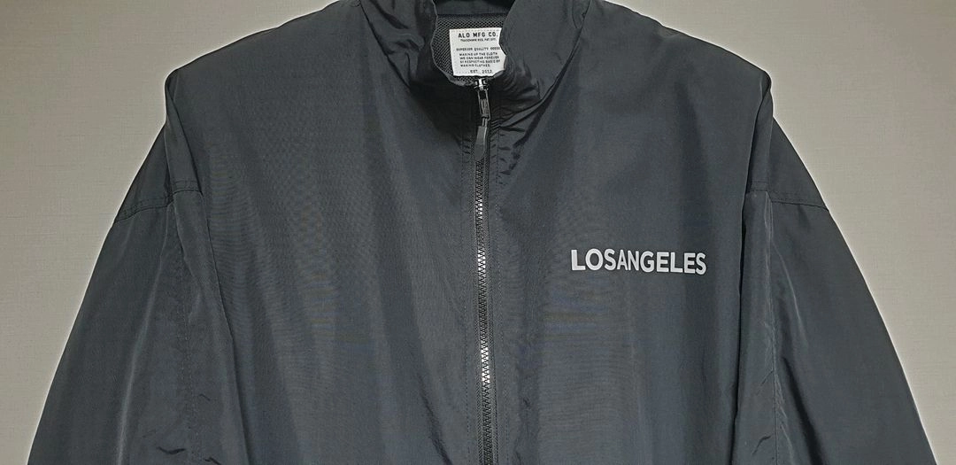 Los Angeles 남성 3M 윈드쉴드 스카치 바람막이 블랙 이미지