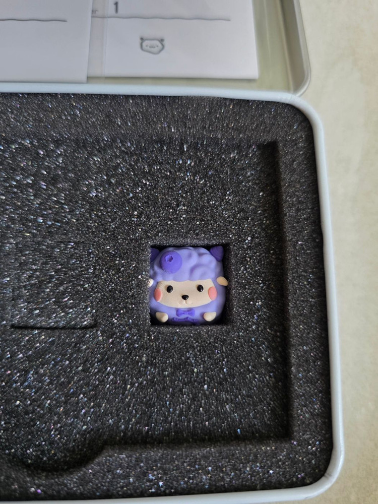 Dellakey Blueberry wooly&hammy set (델라키 블루베리 울리해미세트) 아티산 키캡 한정판 이미지