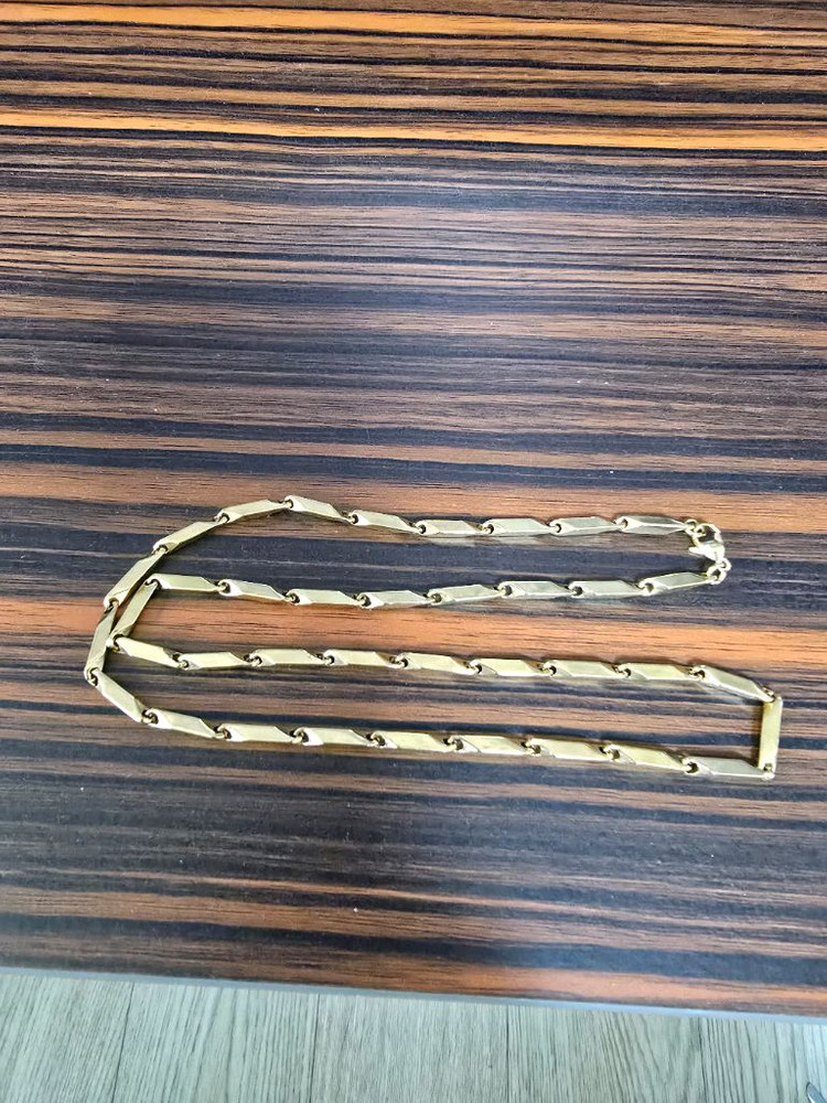 18k 대나무 육각 남자 금도금 목걸이(줄길이56cm) 이미지