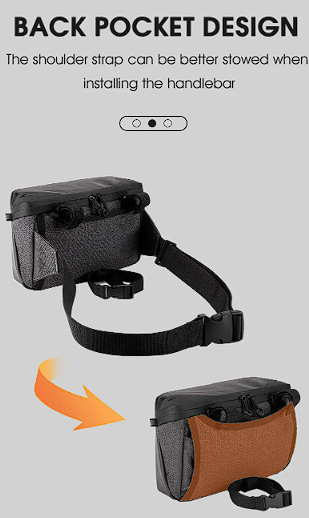 (새상품)자전거 핸들바 가방 방수 숄더백 mtb 미니벨로 픽시 이미지