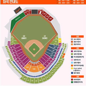 5월 30일(토)한화홈경기VS SSG외야지정석 501구역 7열 연석 이미지
