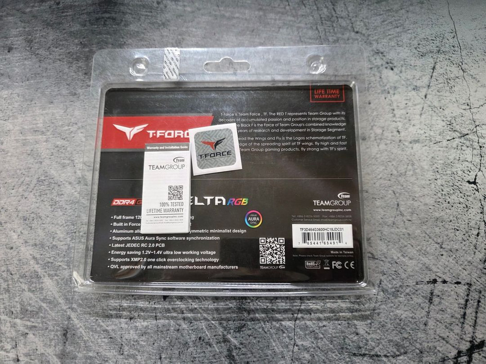 TeamGroup T-Force DDR4-3600 CL18 Delta RGB 64GB (32x2) 이미지