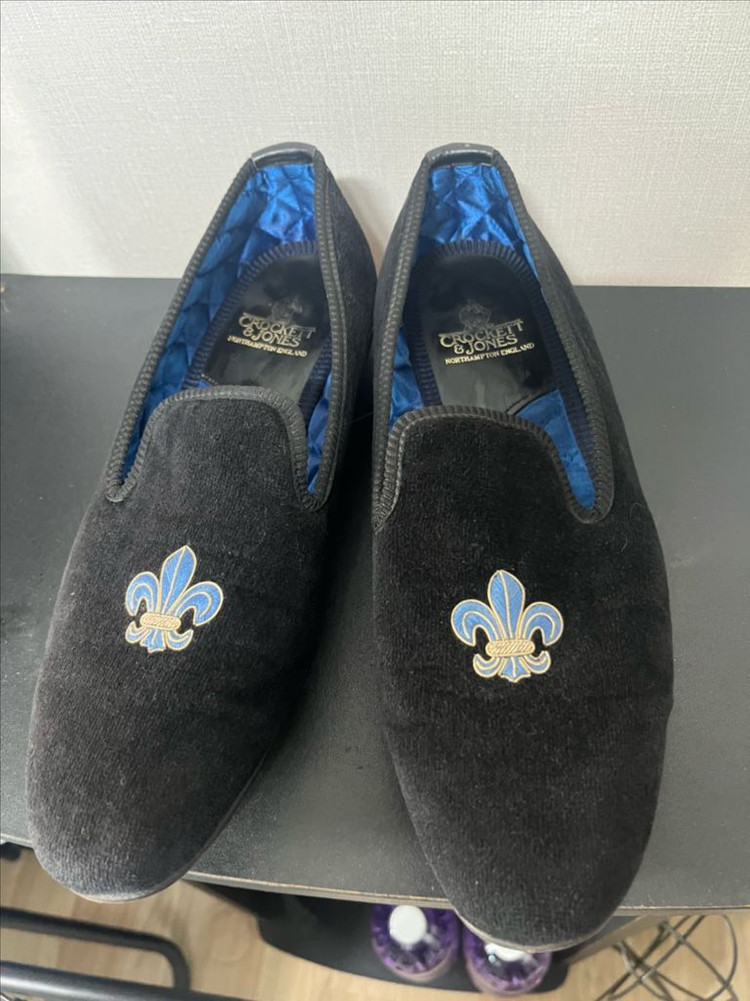 크로켓 앤 존스(Crockett & Jones) 벨벳 슬리퍼 (8.5 사이즈) 이미지