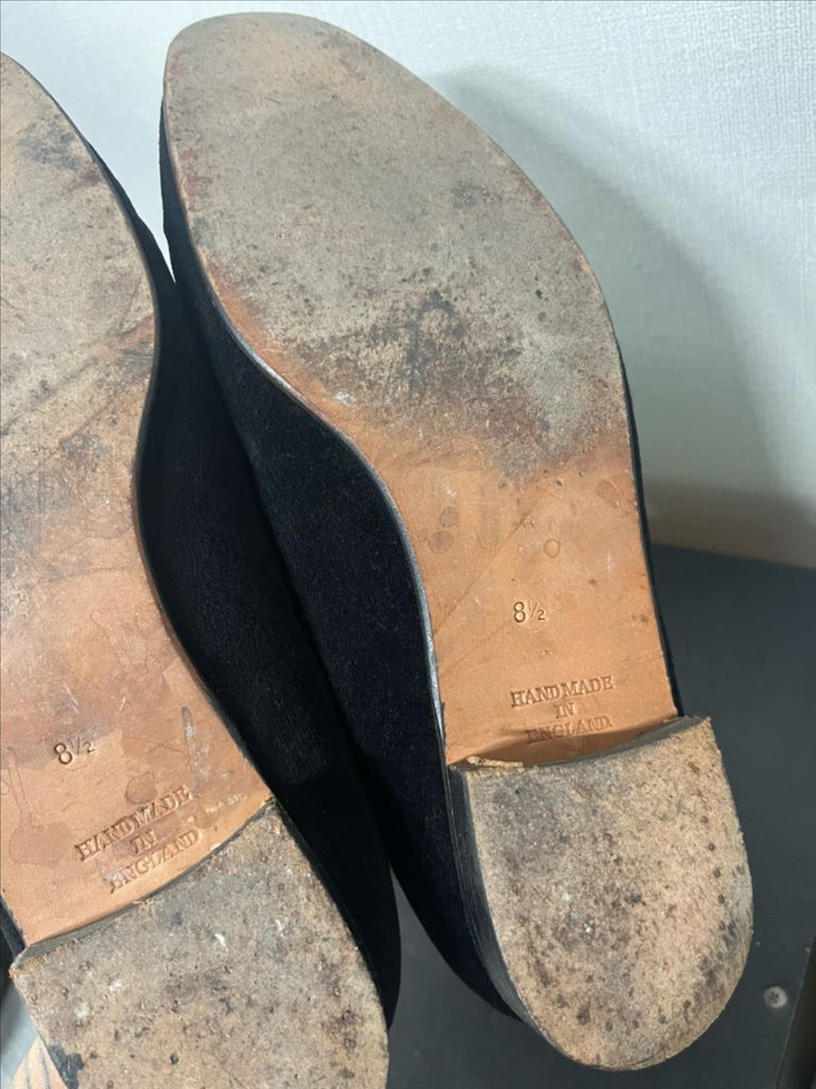 크로켓 앤 존스(Crockett & Jones) 벨벳 슬리퍼 (8.5 사이즈) 이미지