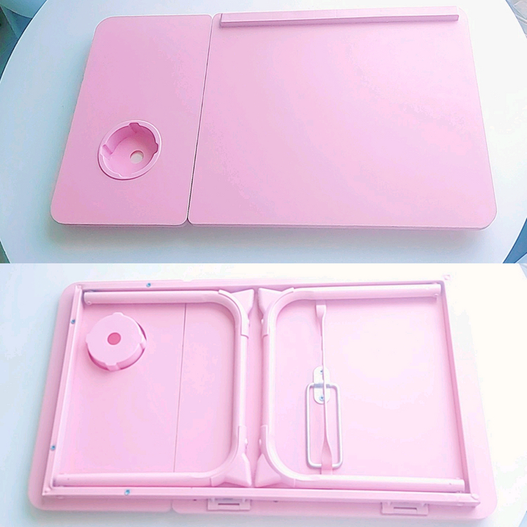 각도조절 접이식 미니 테이블 노트북 침대 쇼파 컵홀더 책상 탁자 티테이블 이미지