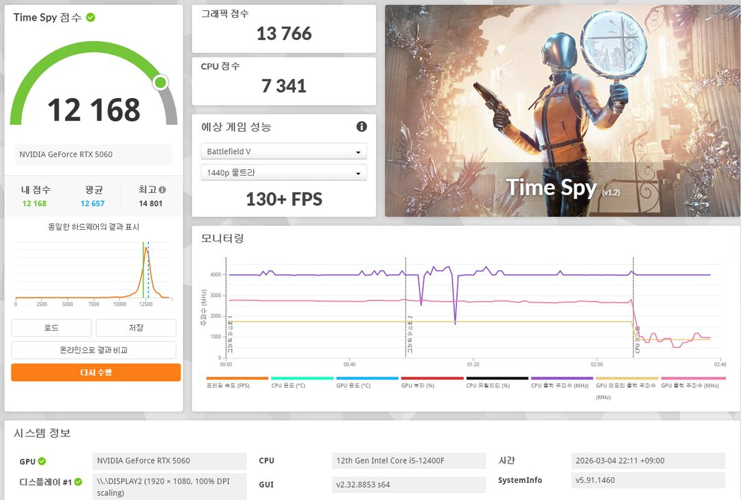 (안산/시흥)인텔 i5-12400F, RTX 5060 게이밍 컴퓨터 본체 판매 합니다. 이미지