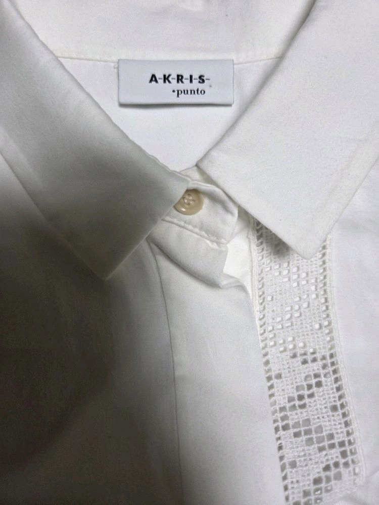 정가 100만원 이상! 아크리스 푼토 AKRIS punto 레이스 블록 셔츠 이미지