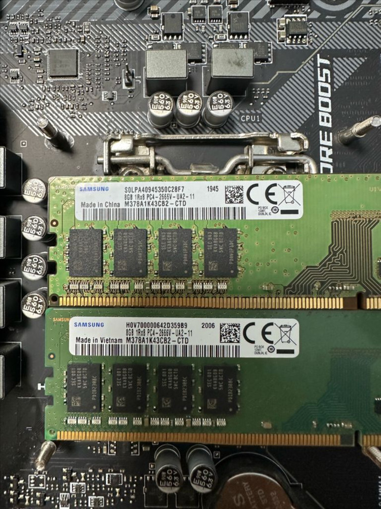 삼성 ddr4 2666 8기가 램 팝니다. 이미지