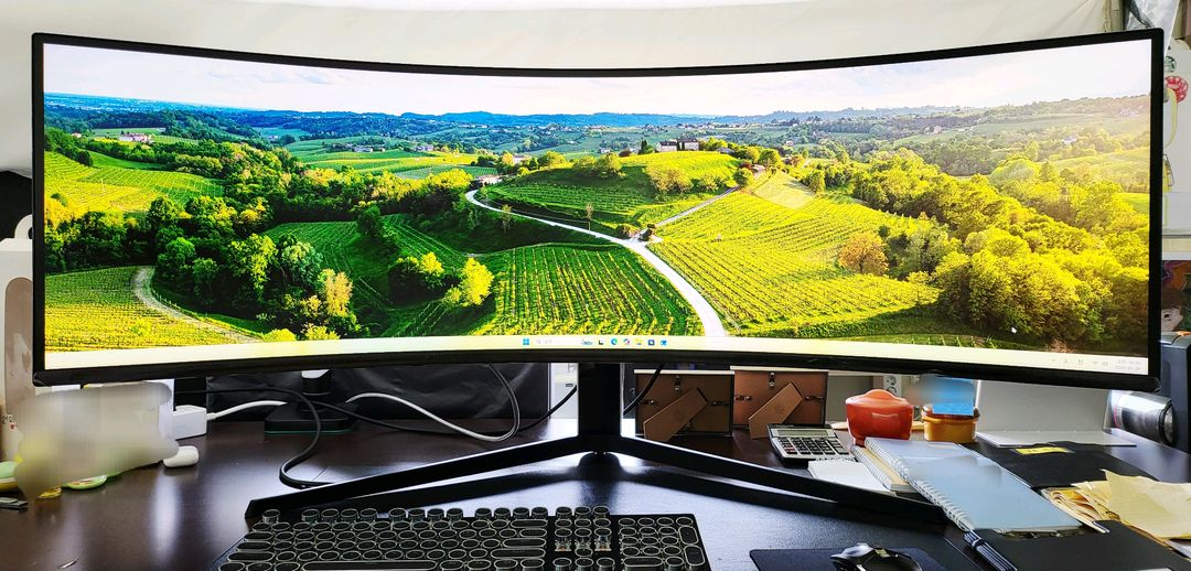 삼성 오디세이 G9 49인치 울트라와이드 5K 게이밍 모니터 주사율 240hz 이미지