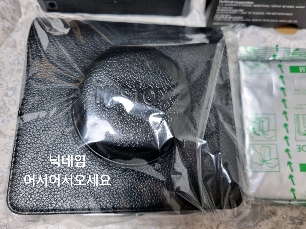 인스탁스 와이드에보+블랙케이스+필름10장 새상품 후지필름 폴라로이드 즉석 카메라 와이드 에보 이미지