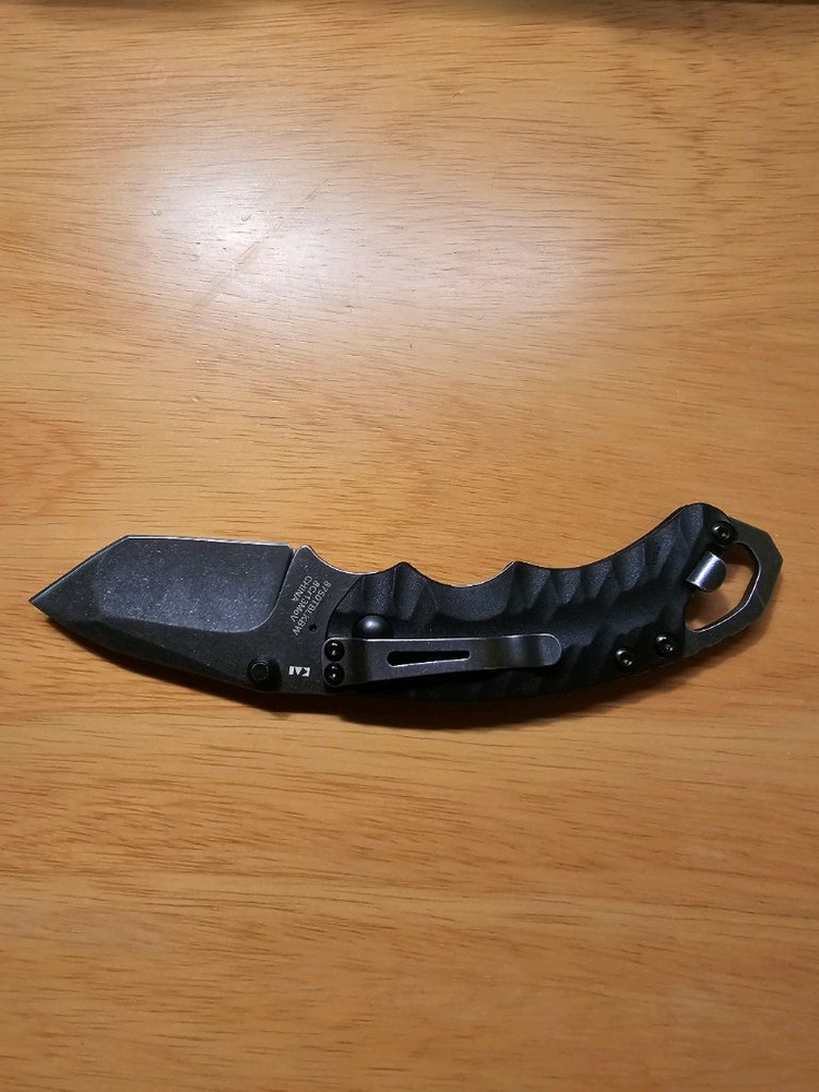 커쇼 셔플 2 블랙 폴딩 나이프 이미지