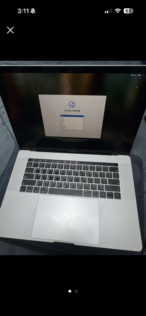 맥북프로 15인치 i9 ram 32gb / 배터리 사이클 100회 이하 / 2018년형 이미지