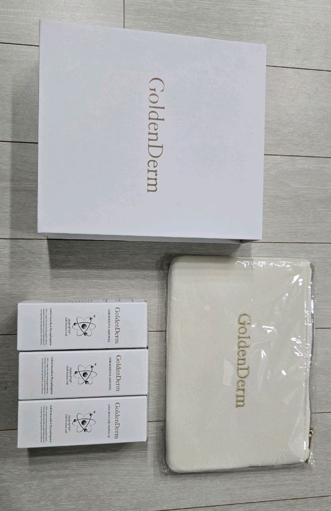 가격내림 택포) 거의새것 골든덤 지엔알 부스터 갈바닉 고주파 리프팅 뷰티디바이스 (미개봉 앰플3개+전용파우치) 이미지