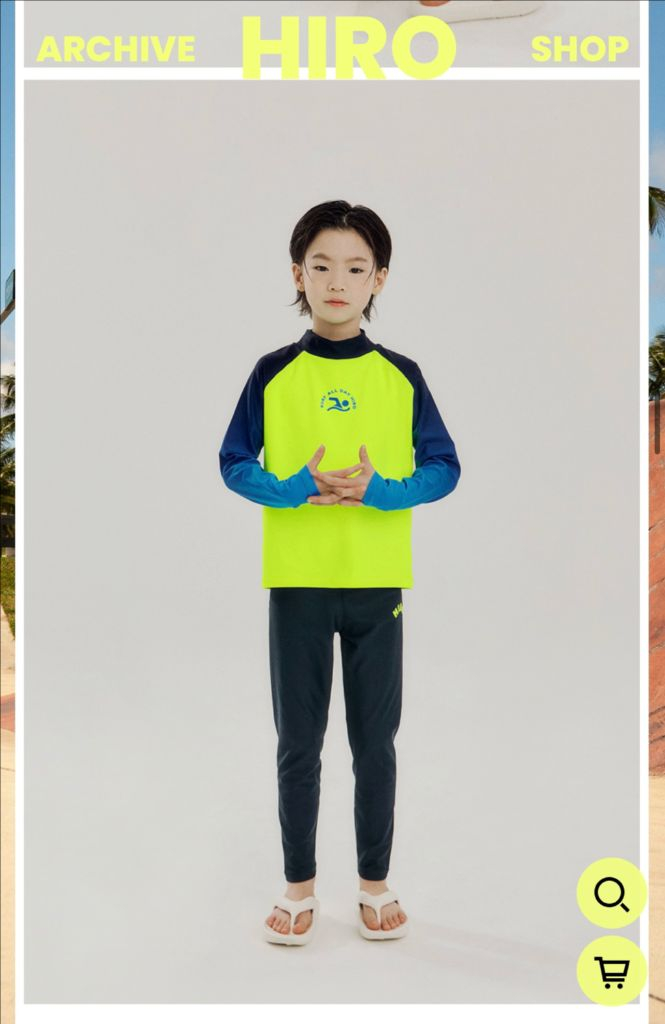 15%세일가)히로 수영복 히로 26ss 그라데이션 래쉬가드 래글런래쉬가드 히로 26멀티스윔수트150 커버낫커버라이드 이미지