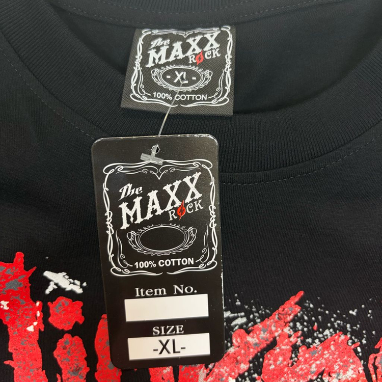 (새상품) The MAXX ROCK 슬립낫 락 밴드 반팔 티셔츠 XL 이미지