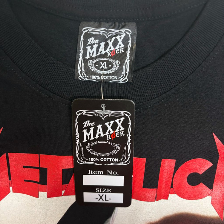 (새상품)The MAXX ROCK 메탈리카 락밴드 반팔 티셔츠 (XL) 이미지
