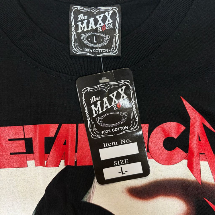 (새상품) The MAXX ROCK 메탈리카 락밴드 반팔 티셔츠 (L) 이미지