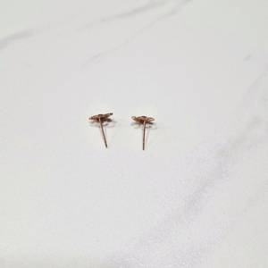 14k침 귀걸이 핑크골드 이미지