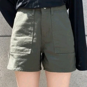 새상품) 카키 포켓 카고st 코튼 숏 팬츠 반바지 S / 슬로우앤드 데일리쥬 블랙업 매니크 언블랭크 킨다베이지 바온 이미지