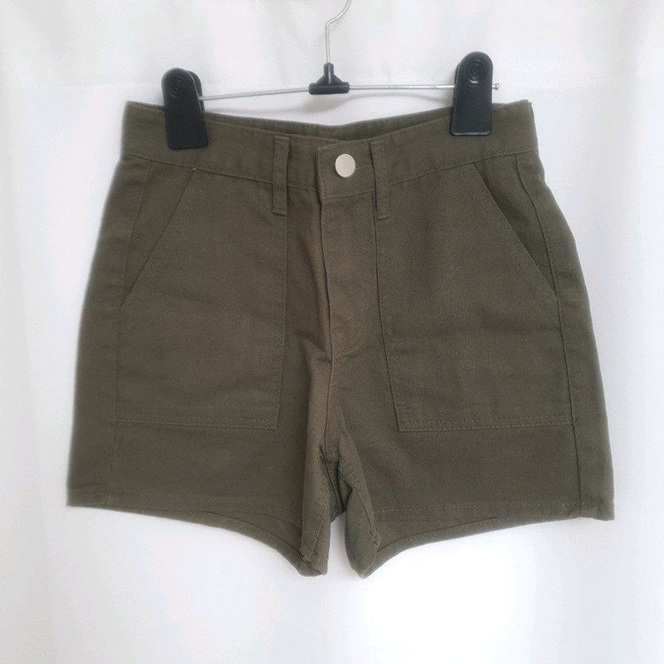 새상품) 카키 포켓 카고st 코튼 숏 팬츠 반바지 S / 슬로우앤드 데일리쥬 블랙업 매니크 언블랭크 킨다베이지 바온 이미지